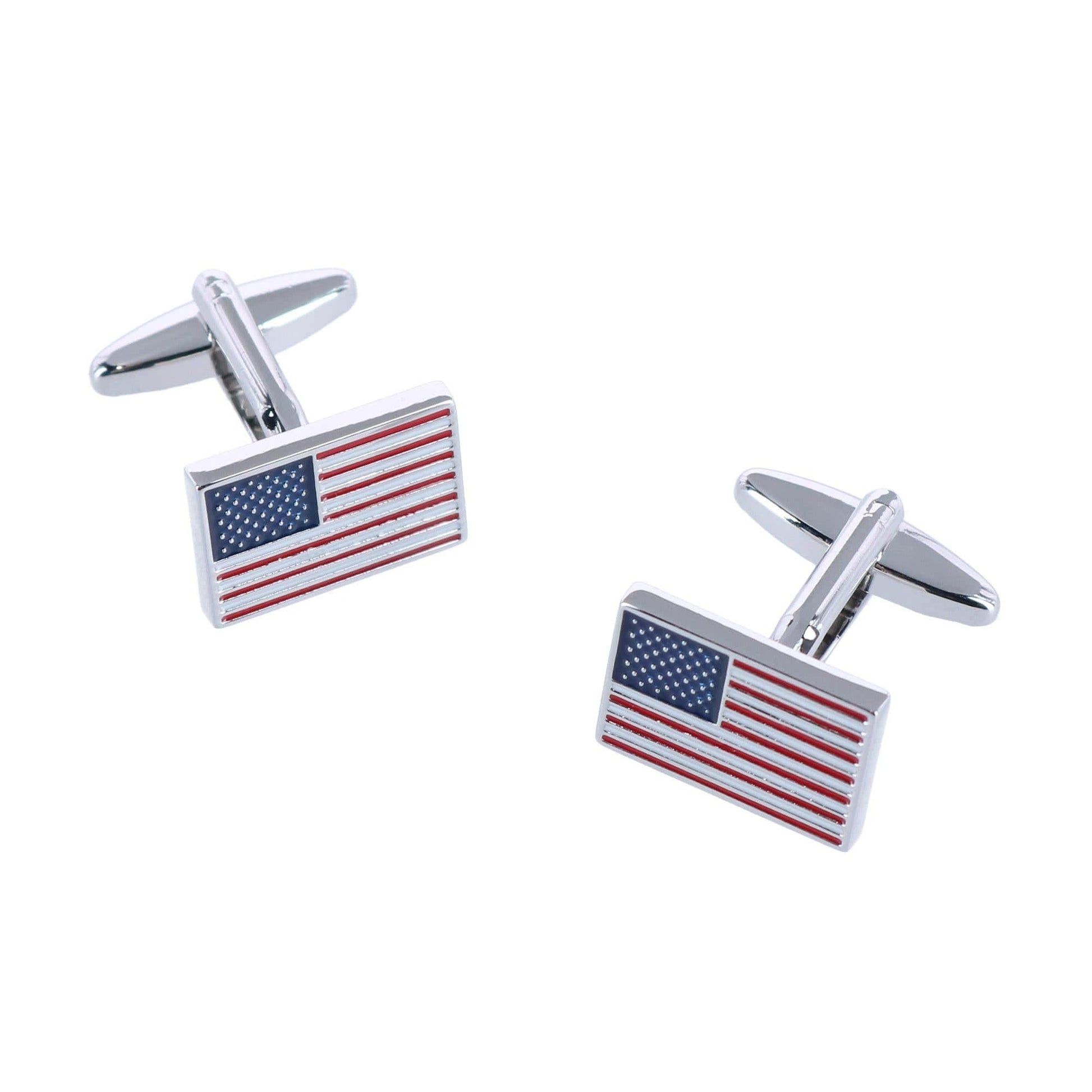 USA Pride American Flag Novelty Cufflinks (1 Pair) - Multiple