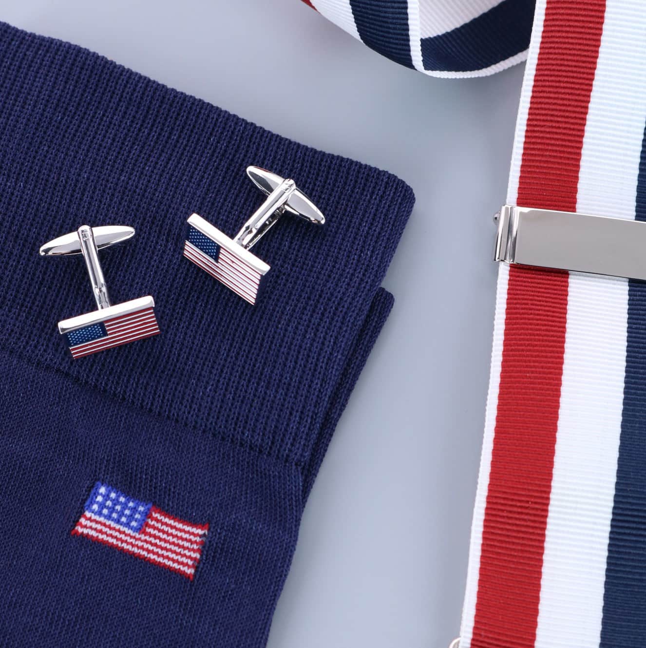 USA Pride American Flag Novelty Cufflinks (1 Pair) - Multiple