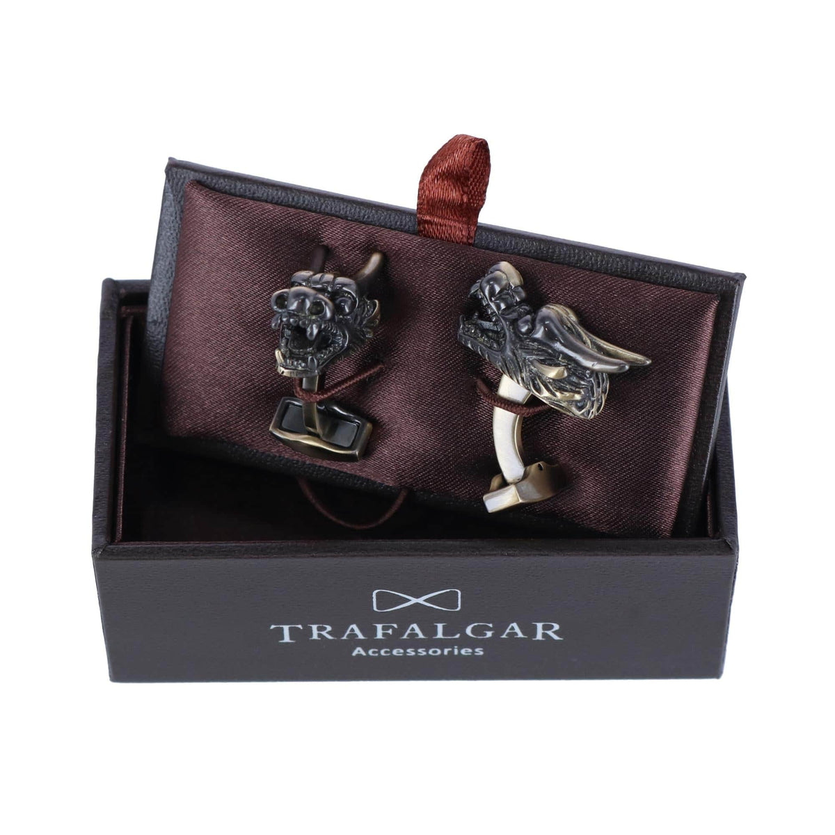 Guardian of Freedom Dragon Novelty Cufflinks (1 Pair) - Silver