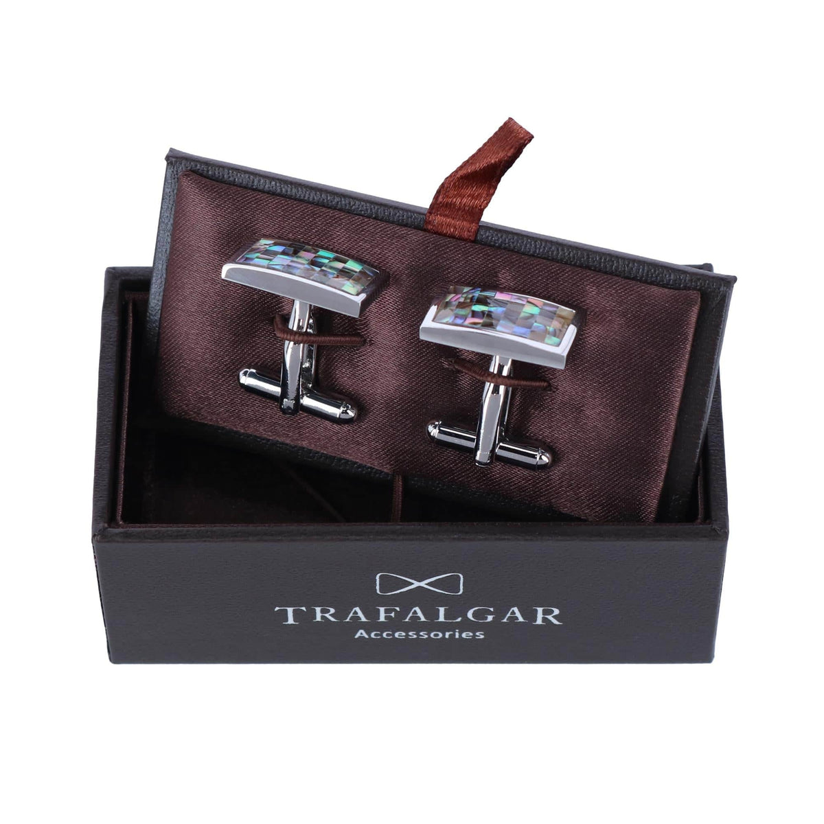 Walken the Mother of Pearl Cufflinks (1 Pair) - Silver