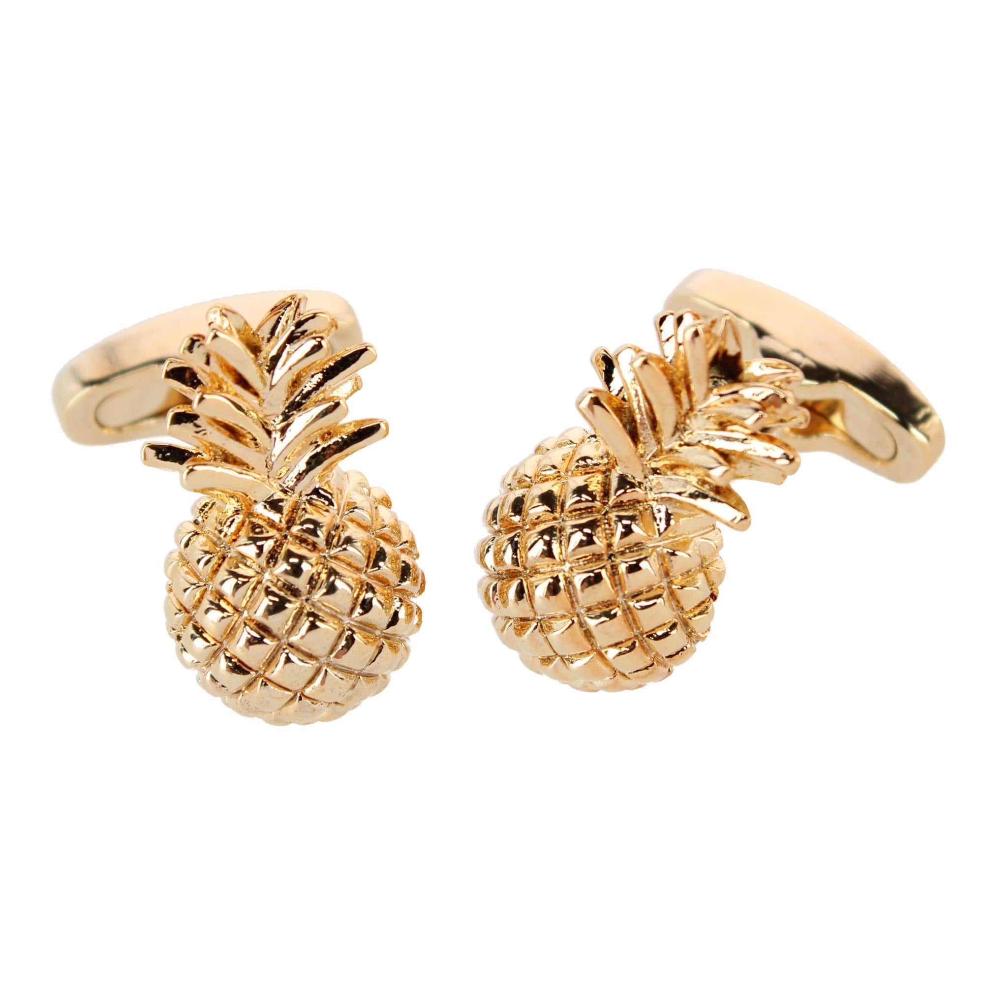 The Pineapple Crest Cufflinks (1 Pair) - Gold