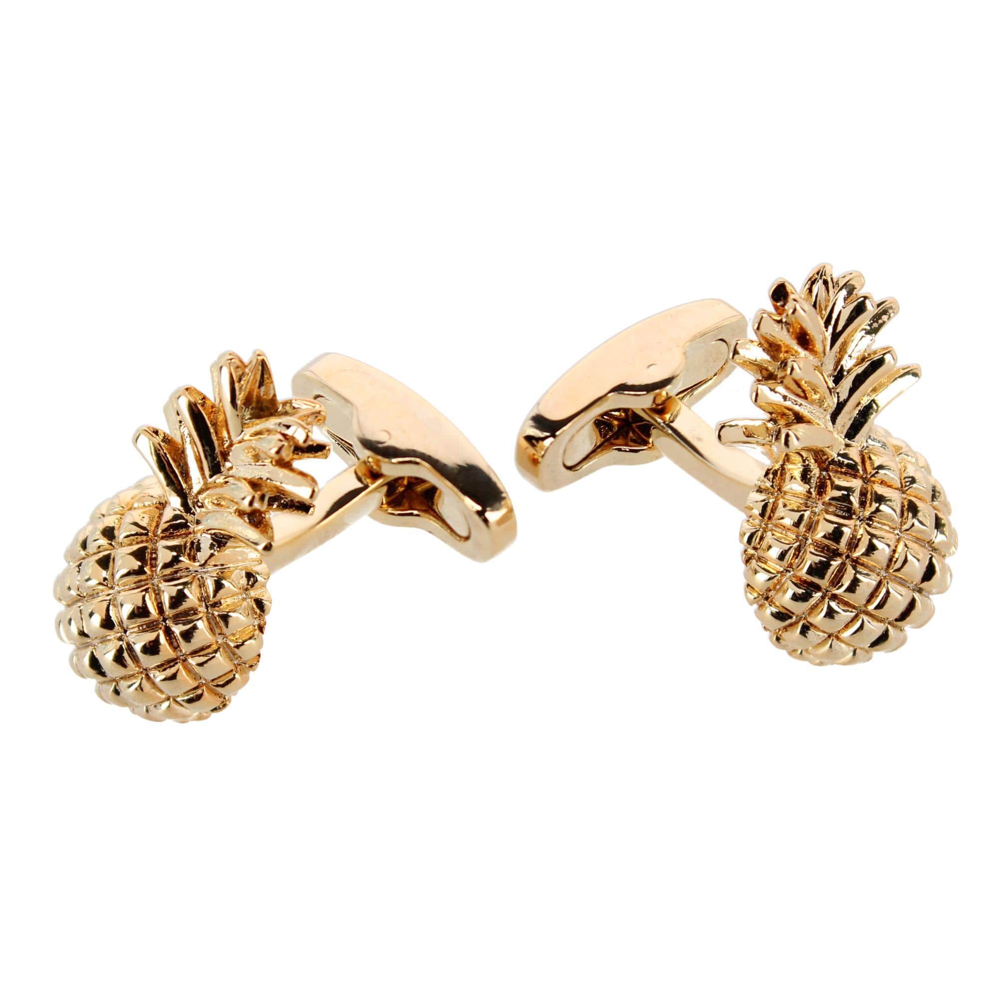 The Pineapple Crest Cufflinks (1 Pair) - Gold