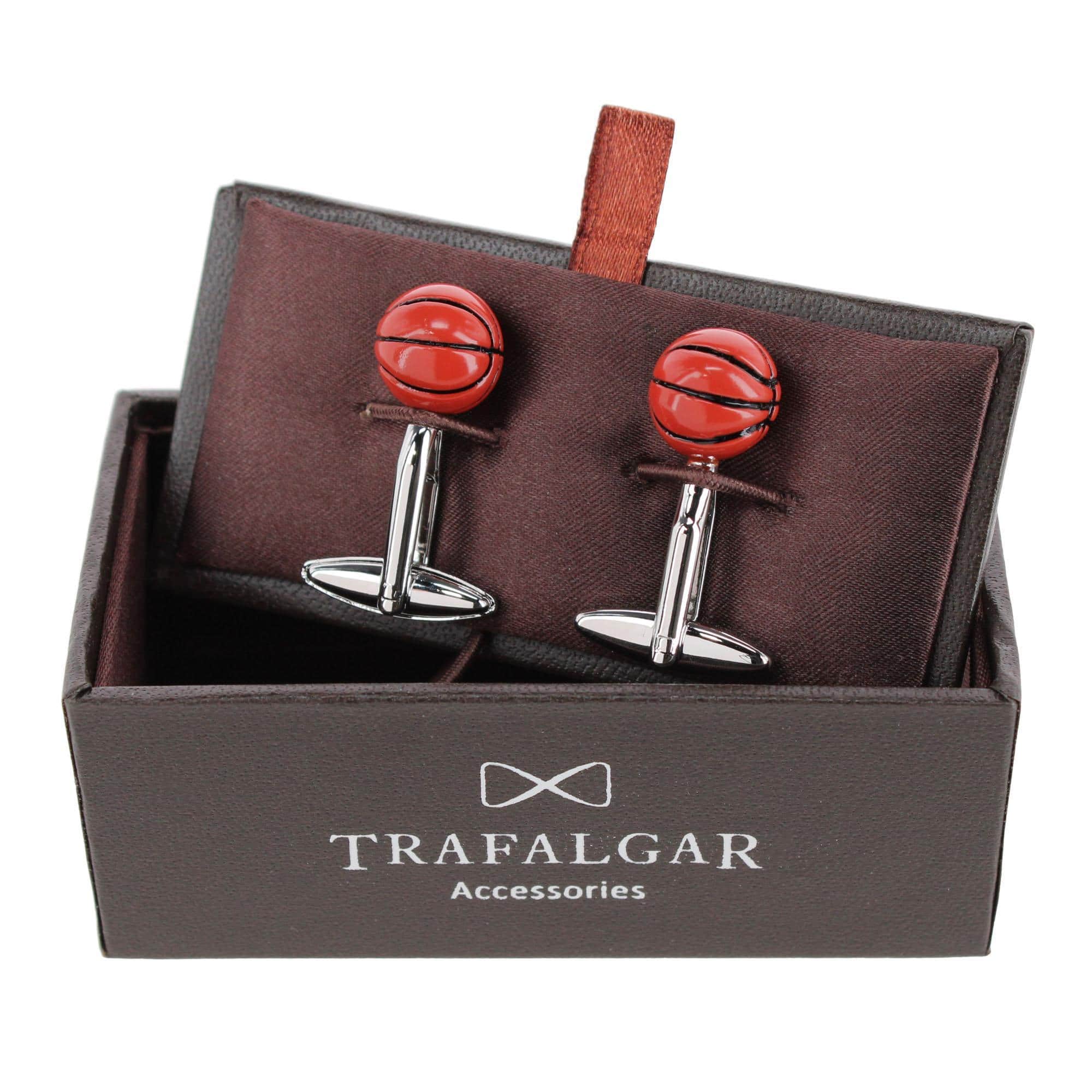 The Athletic Club Basketball Cufflinks (1 Pair) - Orange