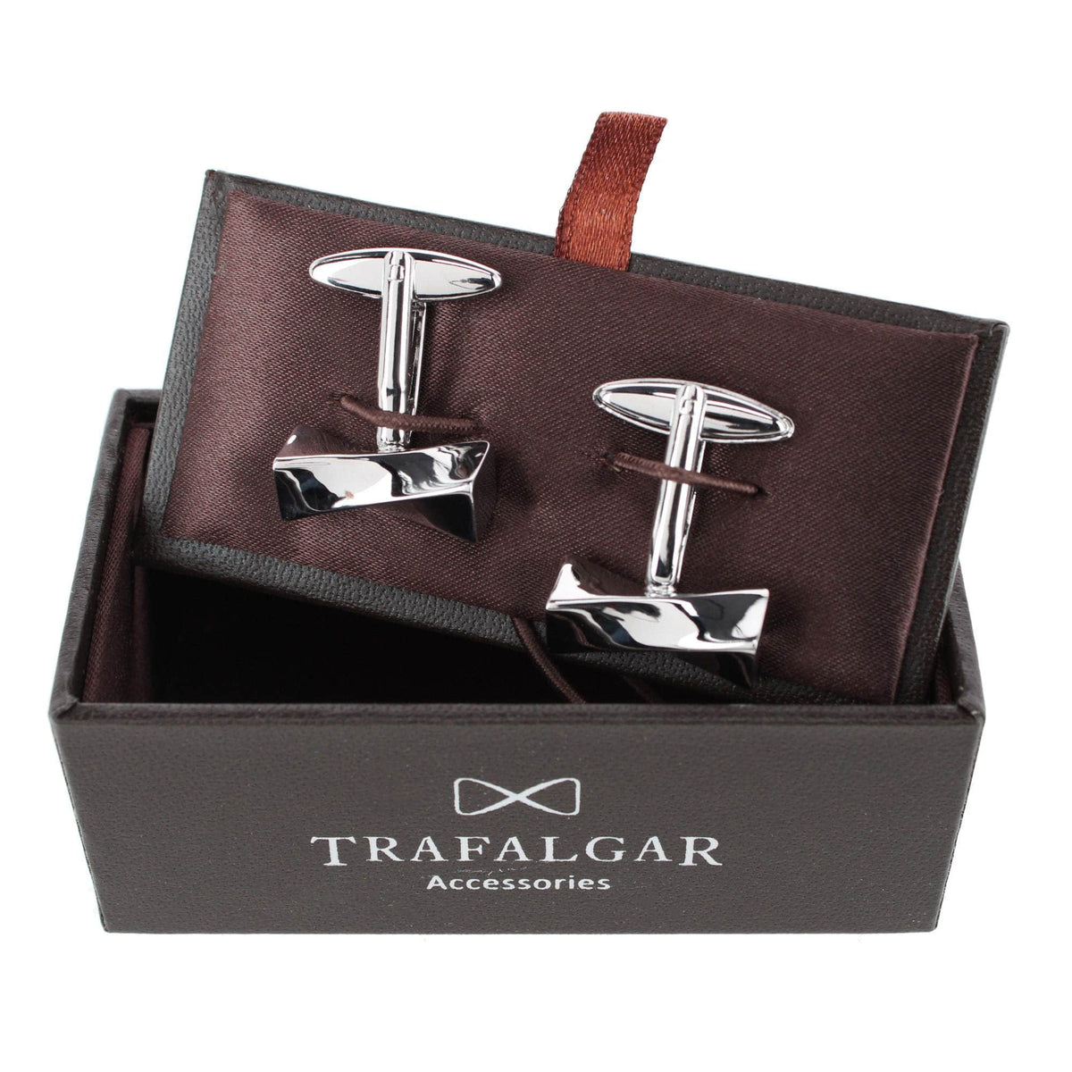 Twist of Refinement and Class Cufflinks (1 Pair) - Silver