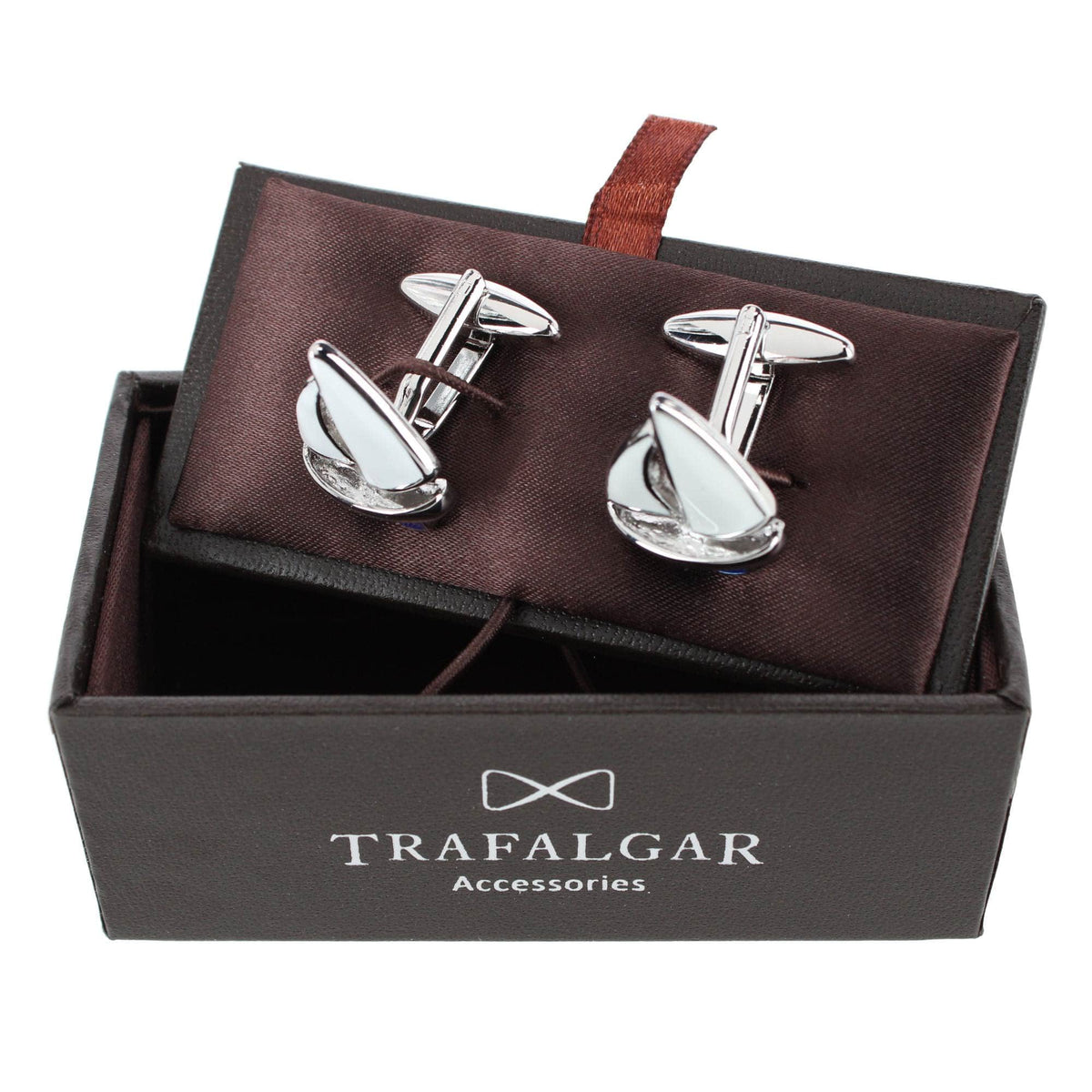 Come Sail Away Cufflinks (1 Pair) - White