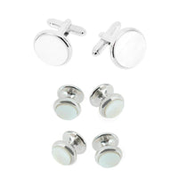 Rhodium with Mother of Pearl