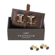 24 Karat Gold and Genuine Onyx