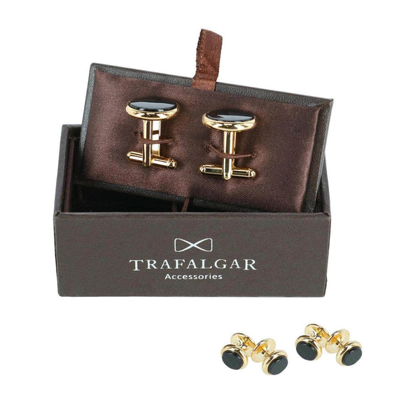 24 Karat Gold and Genuine Onyx