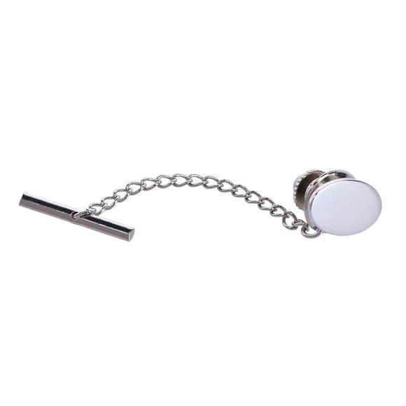 Sutton Sterling Silver Polished Oval Tie Tack