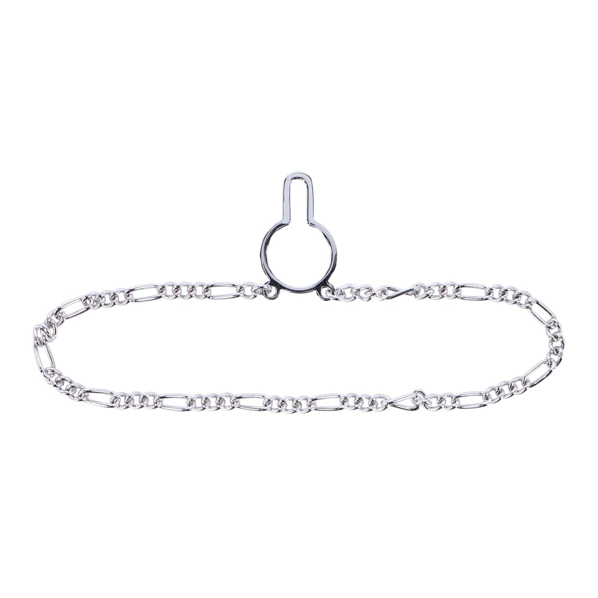Sutton Sterling Silver Figaro Tie Chain - Silver