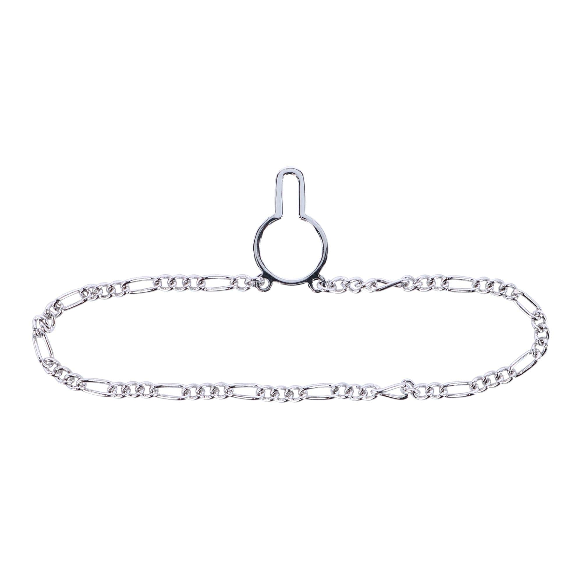 Sutton Sterling Silver Figaro Tie Chain - Silver