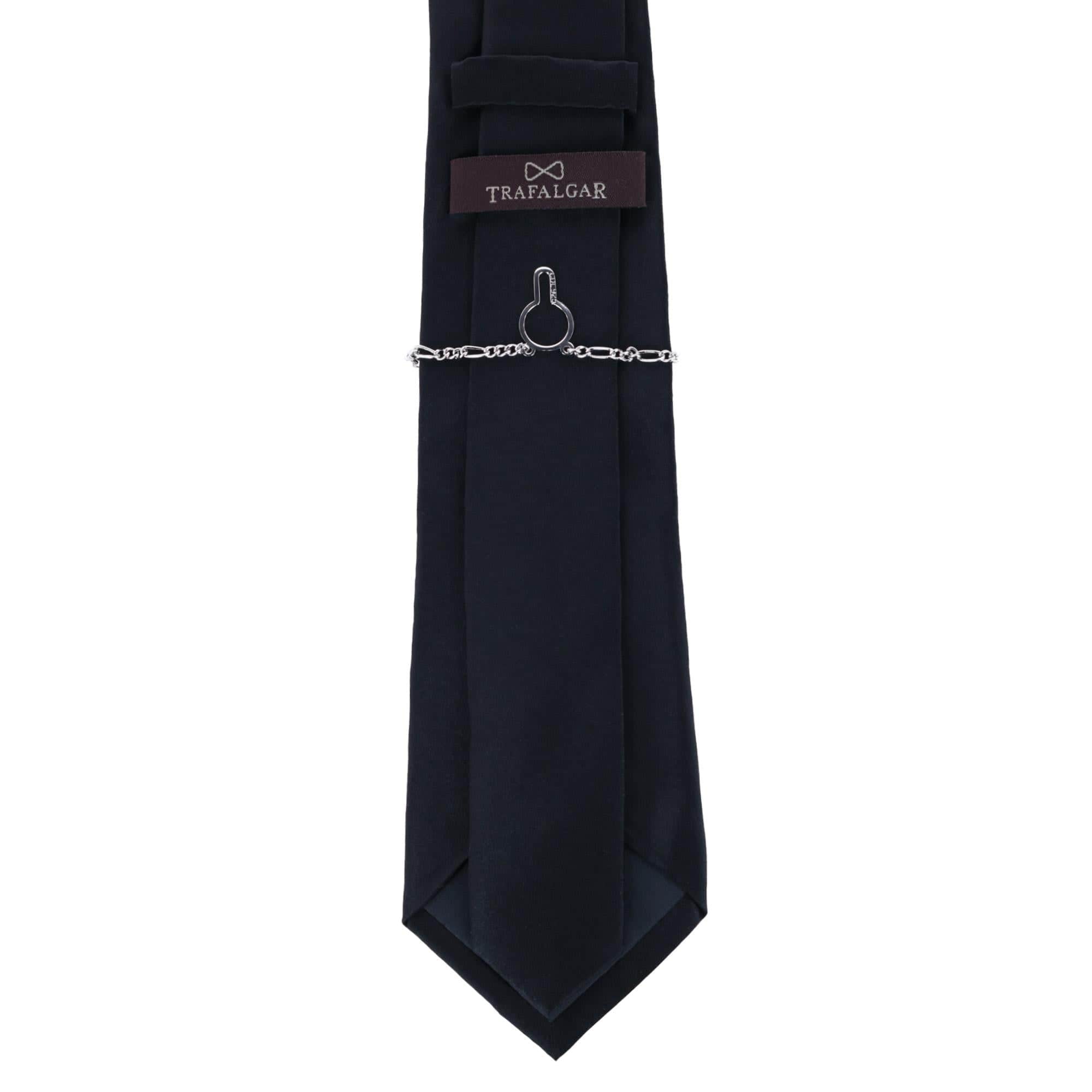Sutton Sterling Silver Figaro Tie Chain - Silver