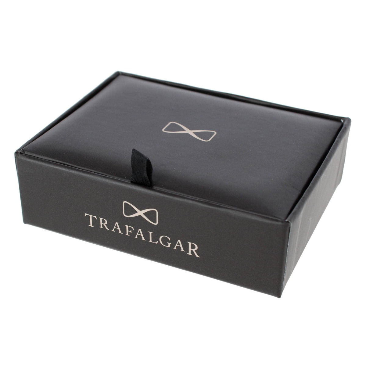 Ryker Refined & Dapper Square Cuff Carbon Fiber Formal Set (2 Cuffs & 4 Studs) - Silver