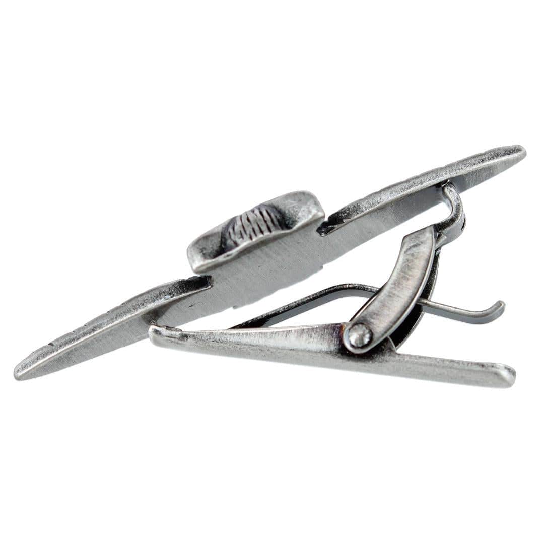 Majestic Owl Antique Silver Tie Bar - Antique Silver