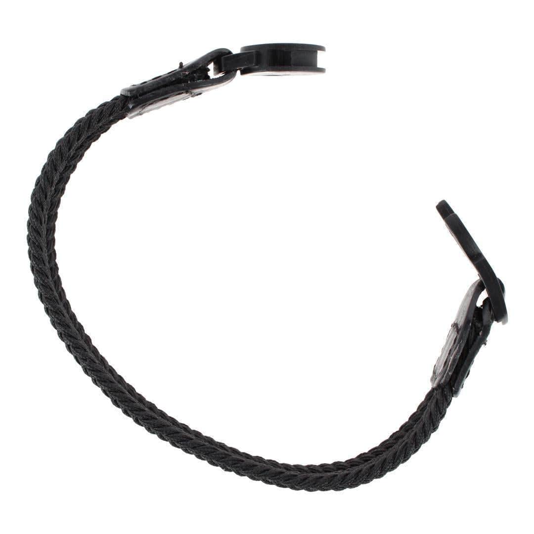 Brody 18mm Solid Color Braided Golf Bracelet - Black