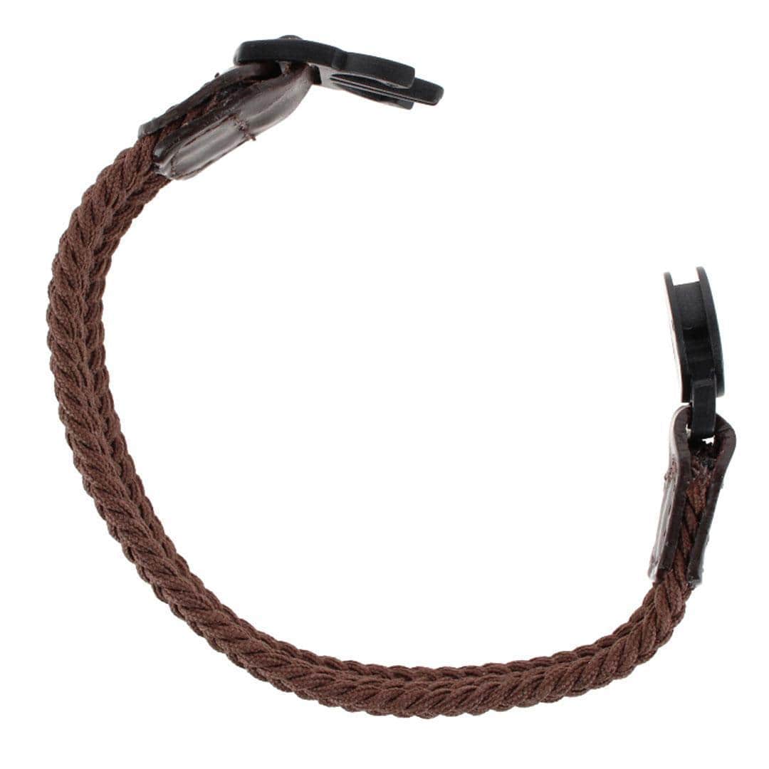 Brody 18mm Solid Color Braided Golf Bracelet - Brown