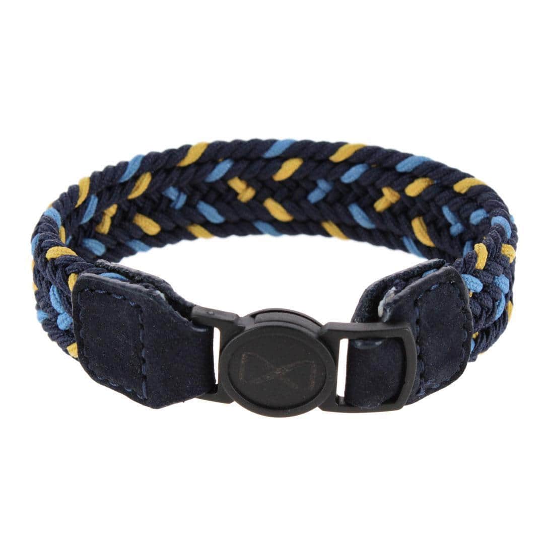 Navy, Light Blue, and Yellow