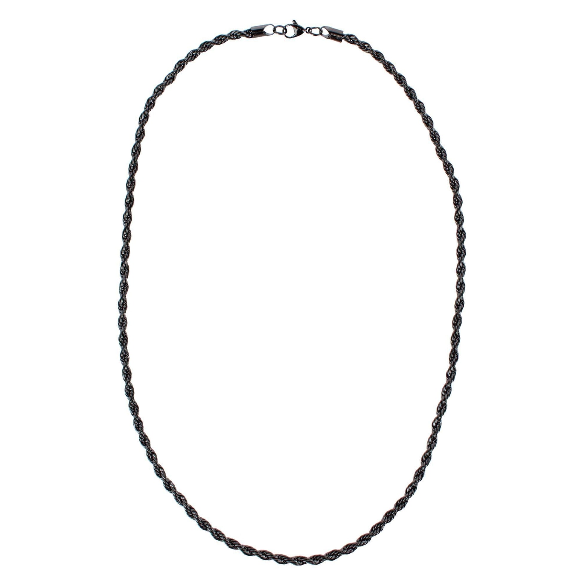 Barrett Braided Metal 22 Inch Long Necklace - Black