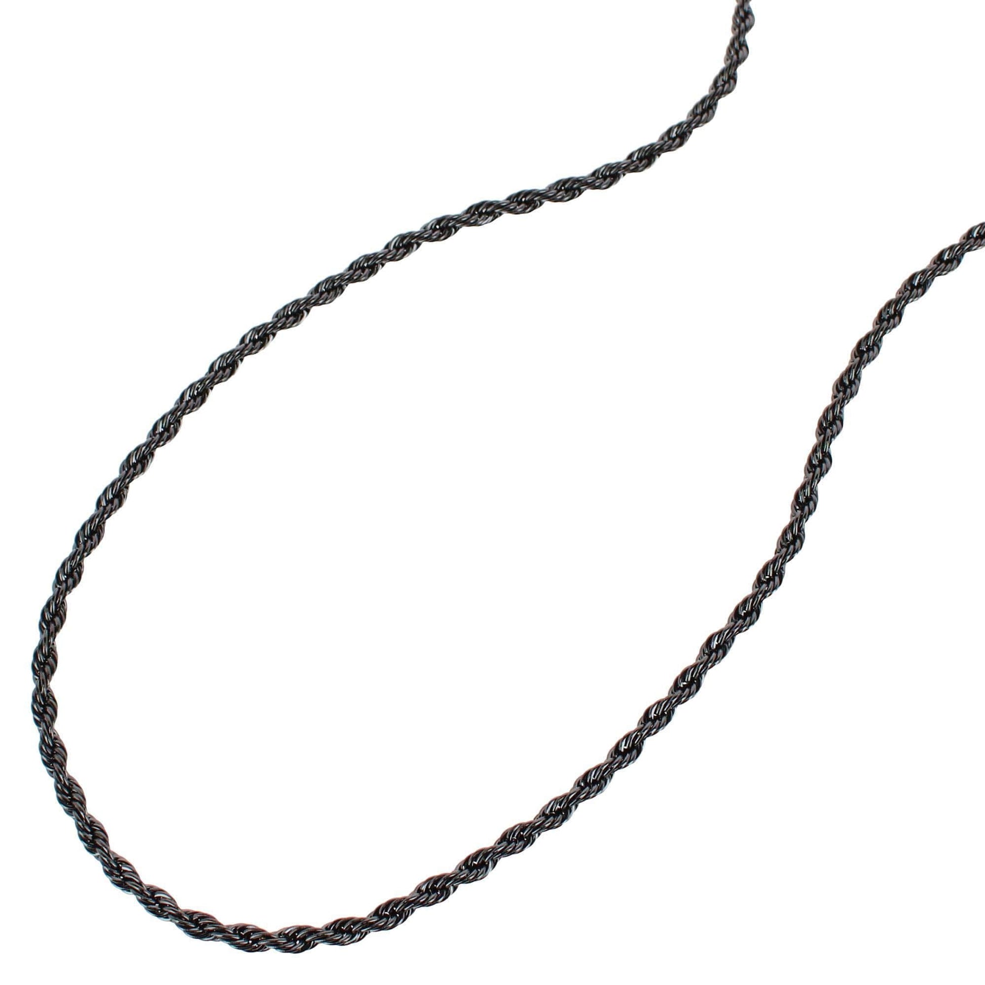Barrett Braided Metal 22 Inch Long Necklace - Black