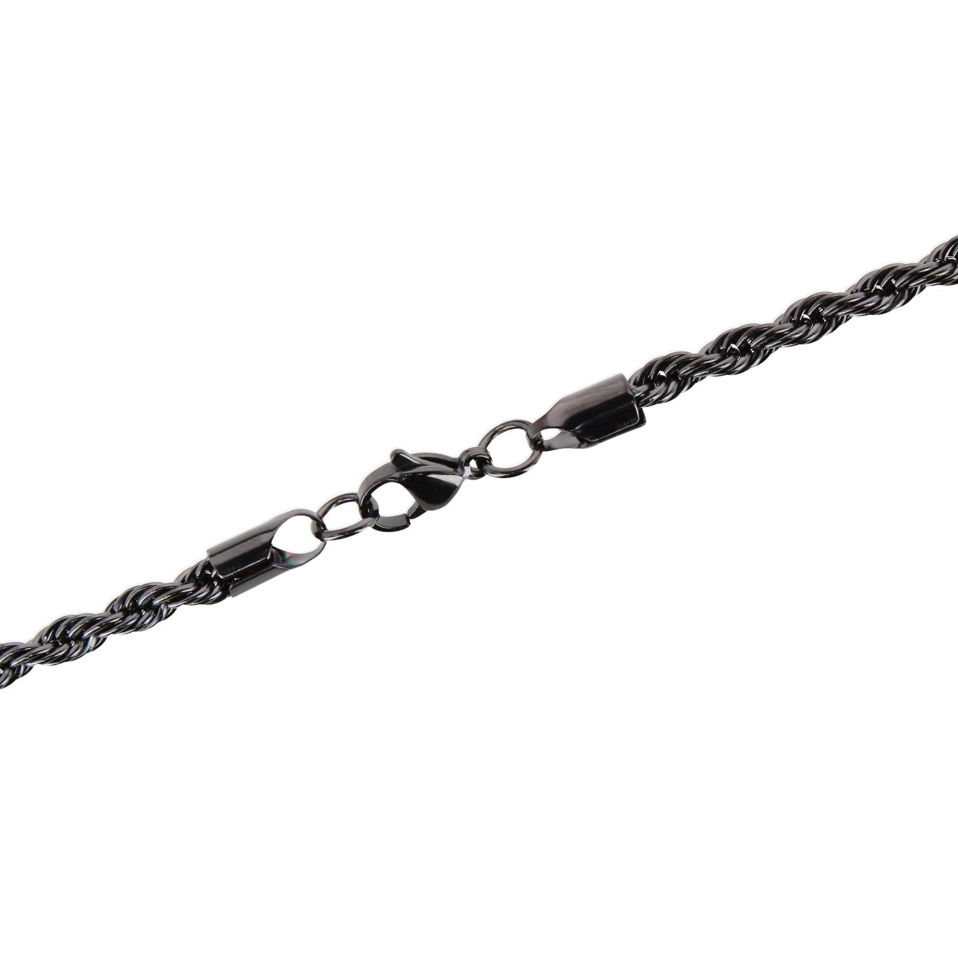 Barrett Braided Metal 22 Inch Long Necklace - Black