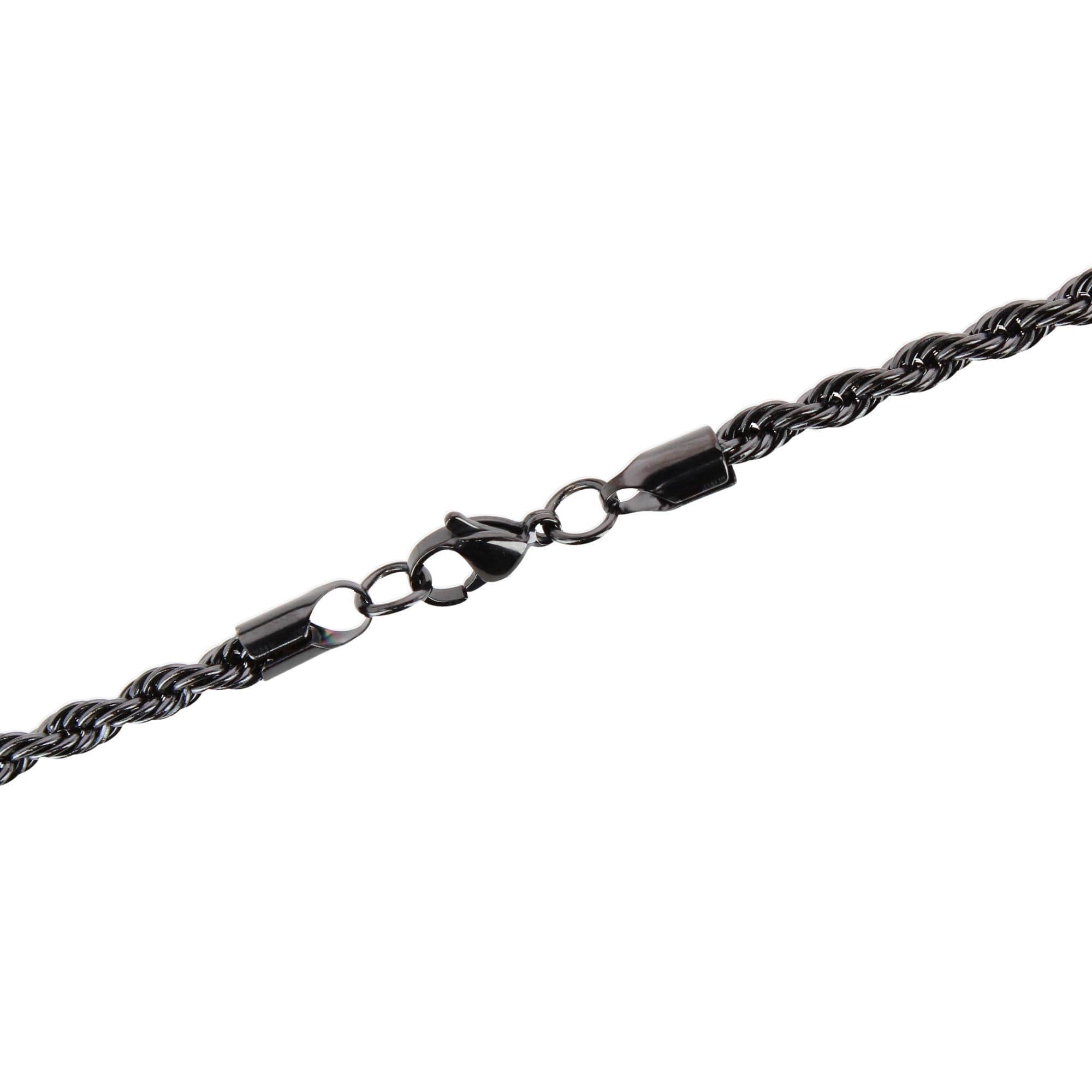 Barrett Braided Metal 22 Inch Long Necklace - Black