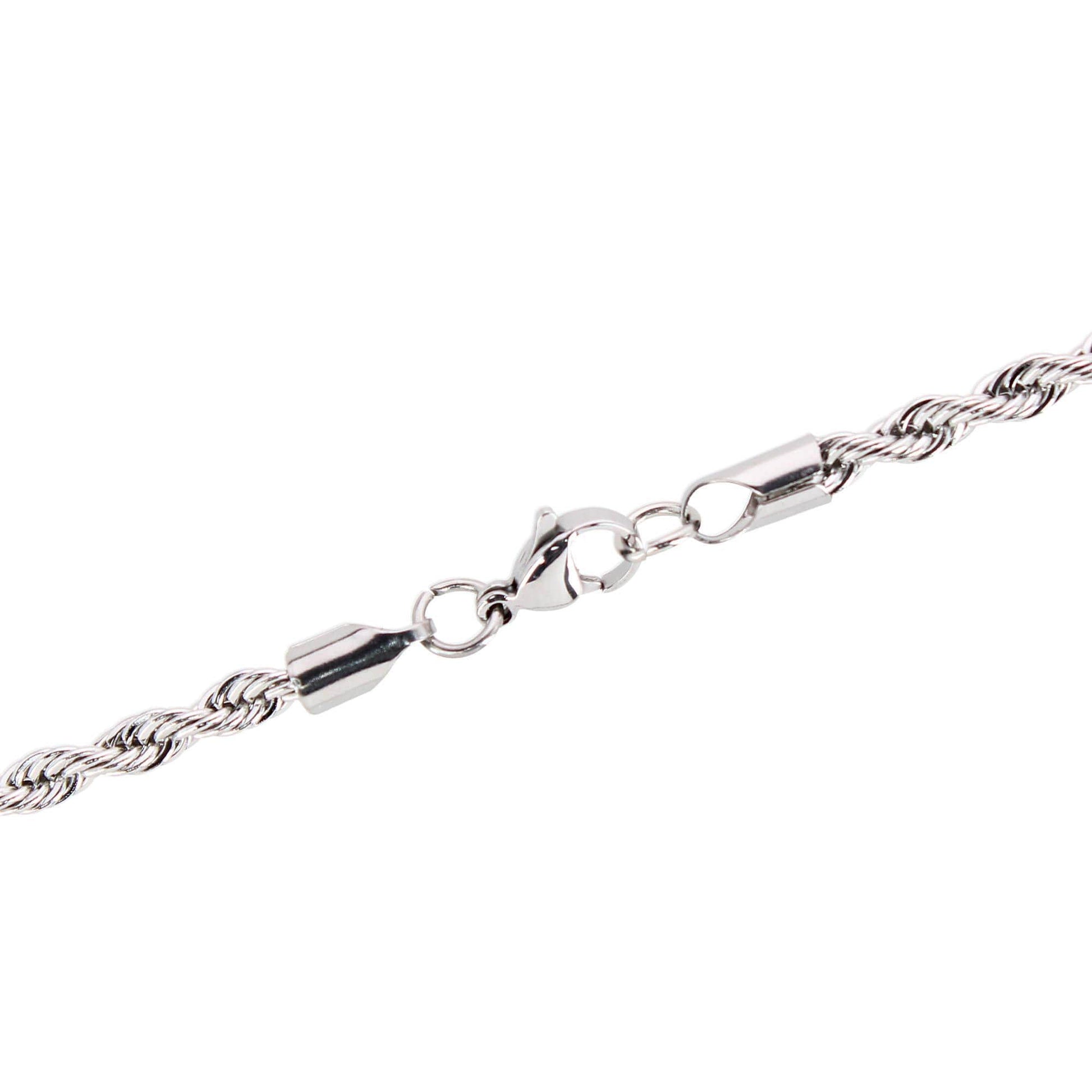 Barrett Braided Metal 22 Inch Long Necklace - Silver