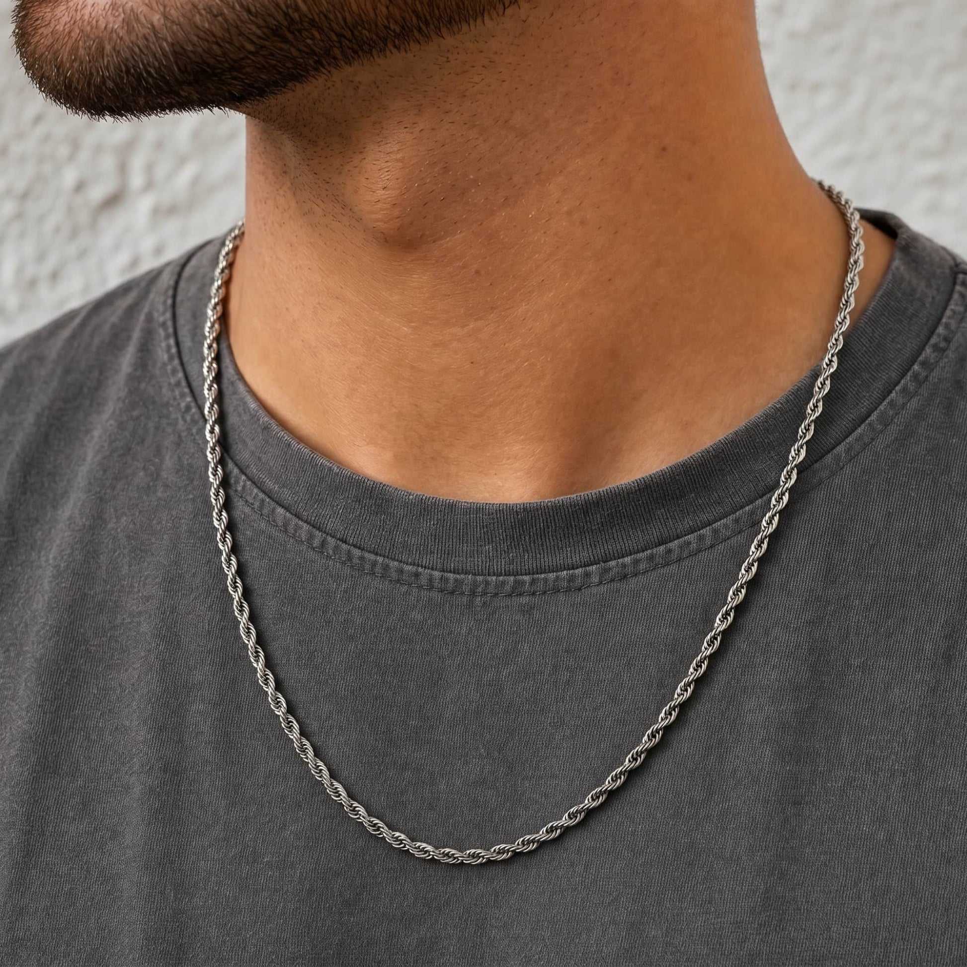 Barrett Braided Metal 22 Inch Long Necklace