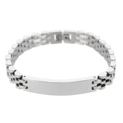 Signet ID Metal Link Bracelet