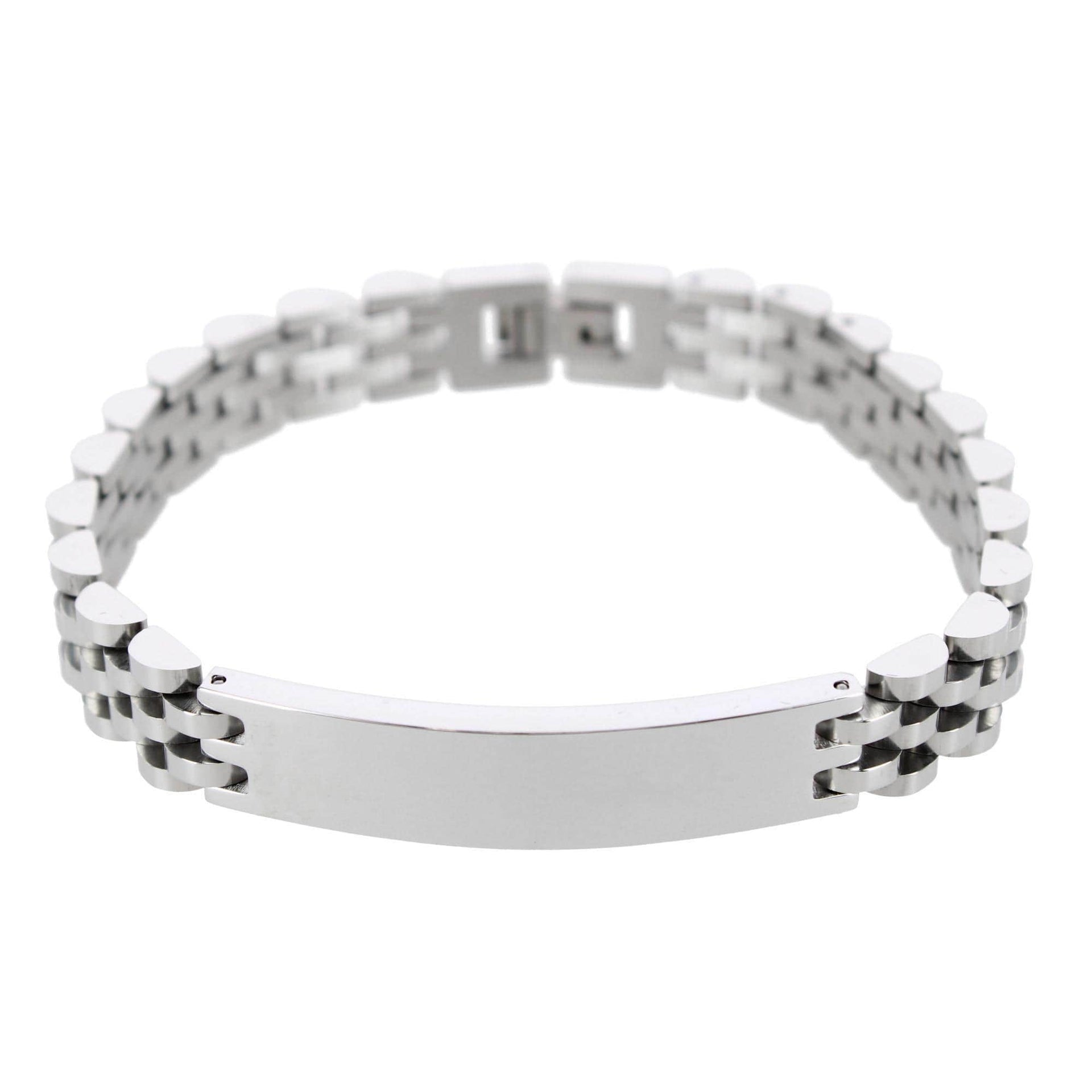 Signet ID Metal Link Bracelet