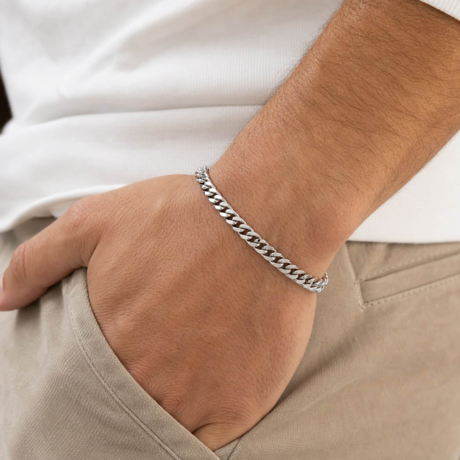 Lockwood Metal Link Bracelet - Silver