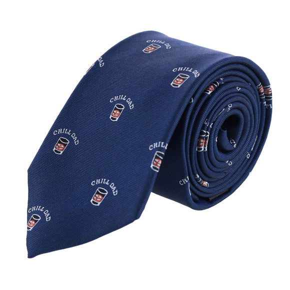 Chill Dad Novelty Silk Necktie