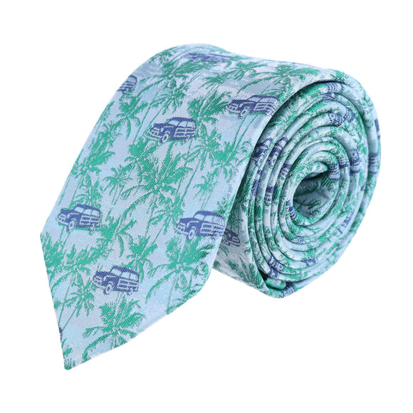 Vacation Dreams  Palm Tree Novelty Silk Necktie