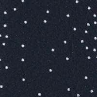 Mystere Metallic Star Light Silk Necktie - Black with Silver Metallic