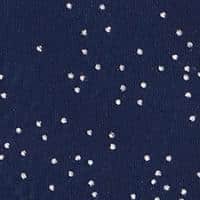 Navy with Silver Metallic