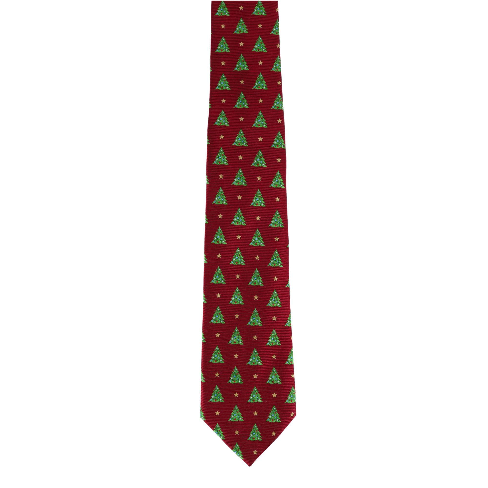 Holiday Necktie and Pocket Square Bundle - Red
