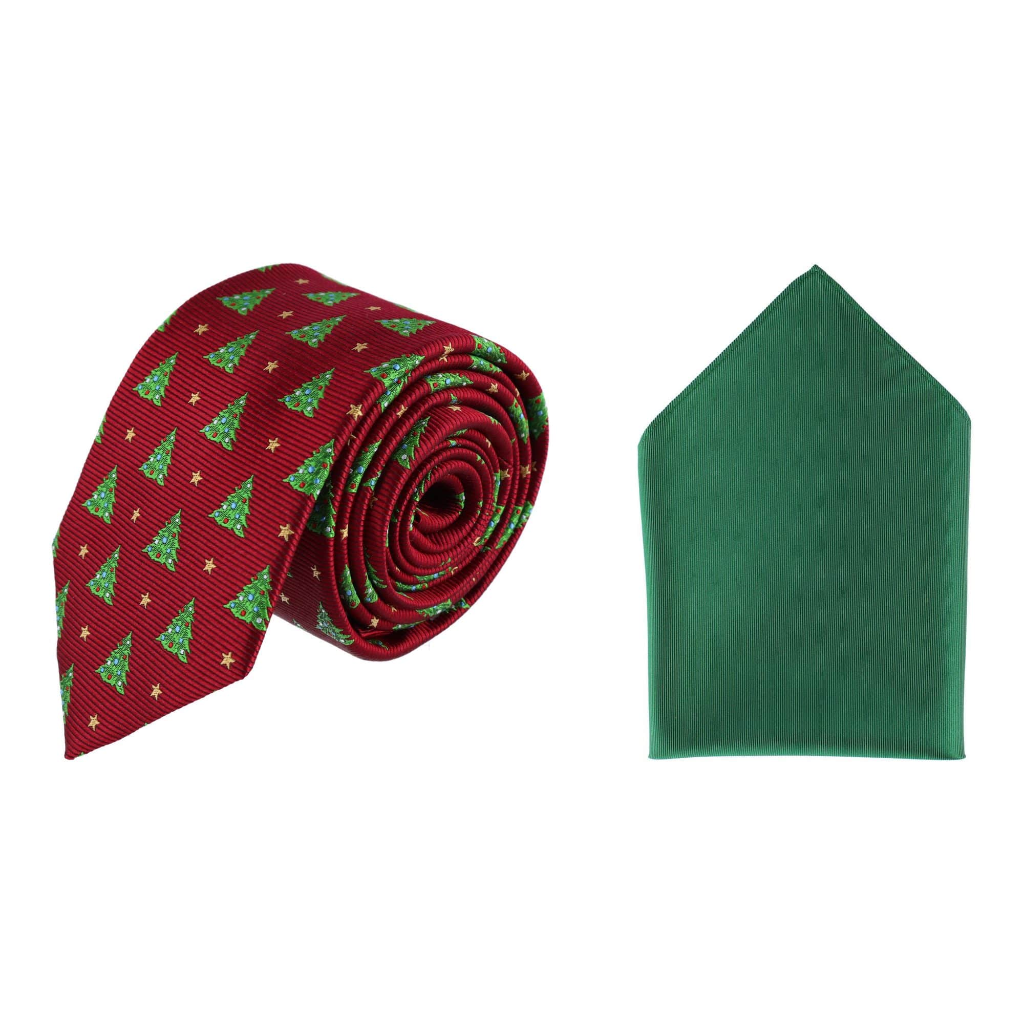 Holiday Necktie and Pocket Square Bundle