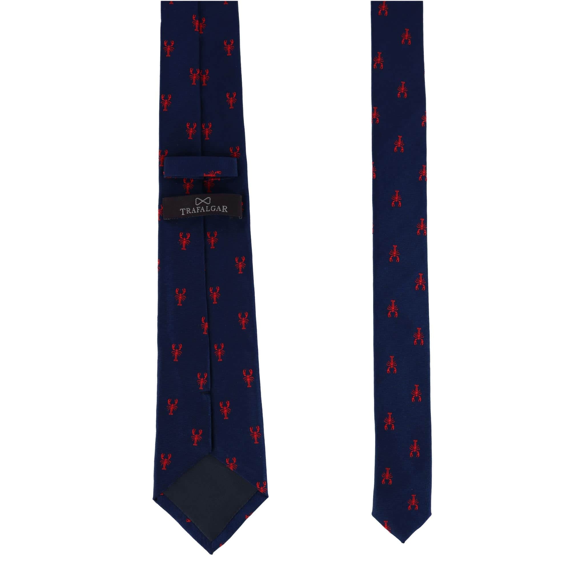 Stonington Lobster Novelty Silk Necktie - Navy