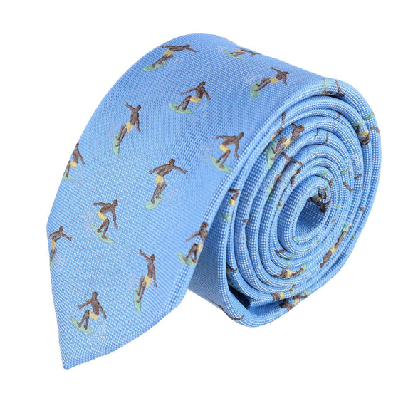 Raglan Surfing Novelty Silk Necktie