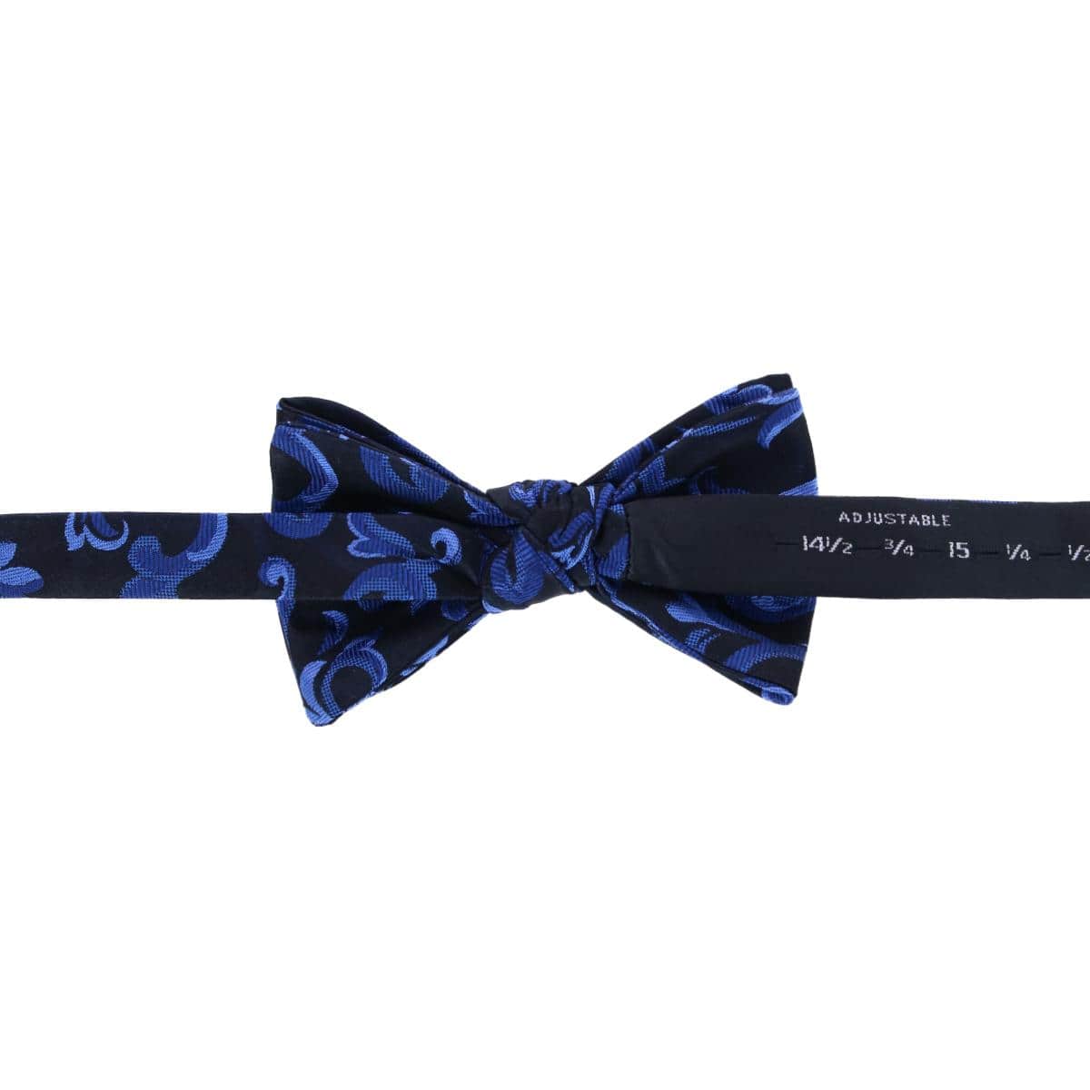 Christian the Romantic Brocade Silk Bow Tie - Royal Blue