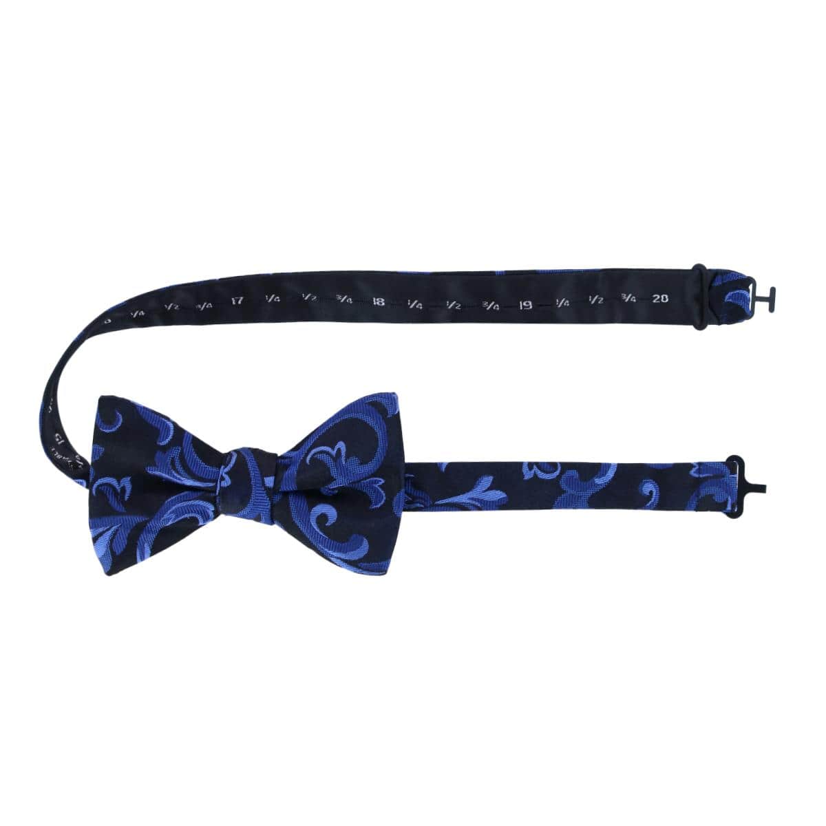 Christian the Romantic Brocade Silk Bow Tie - Royal Blue