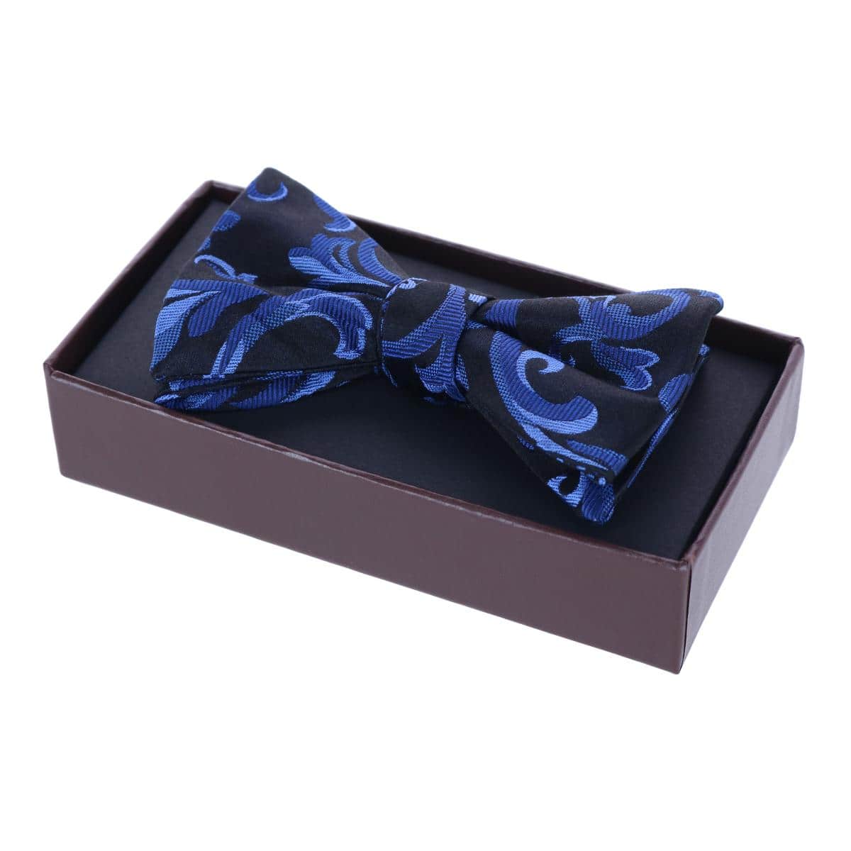 Christian the Romantic Brocade Silk Bow Tie - Royal Blue