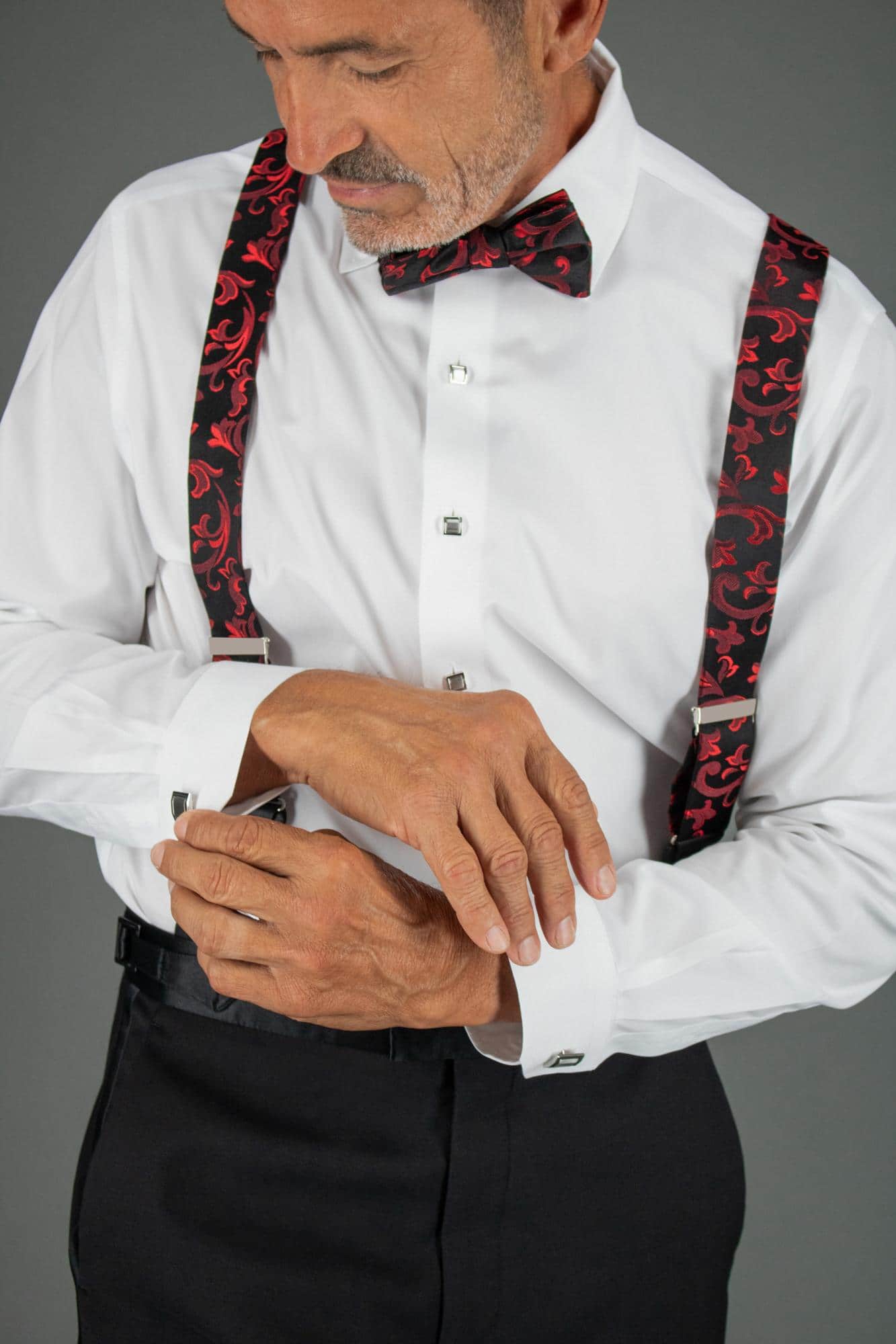 Christian the Romantic Brocade Silk Bow Tie - Royal Blue
