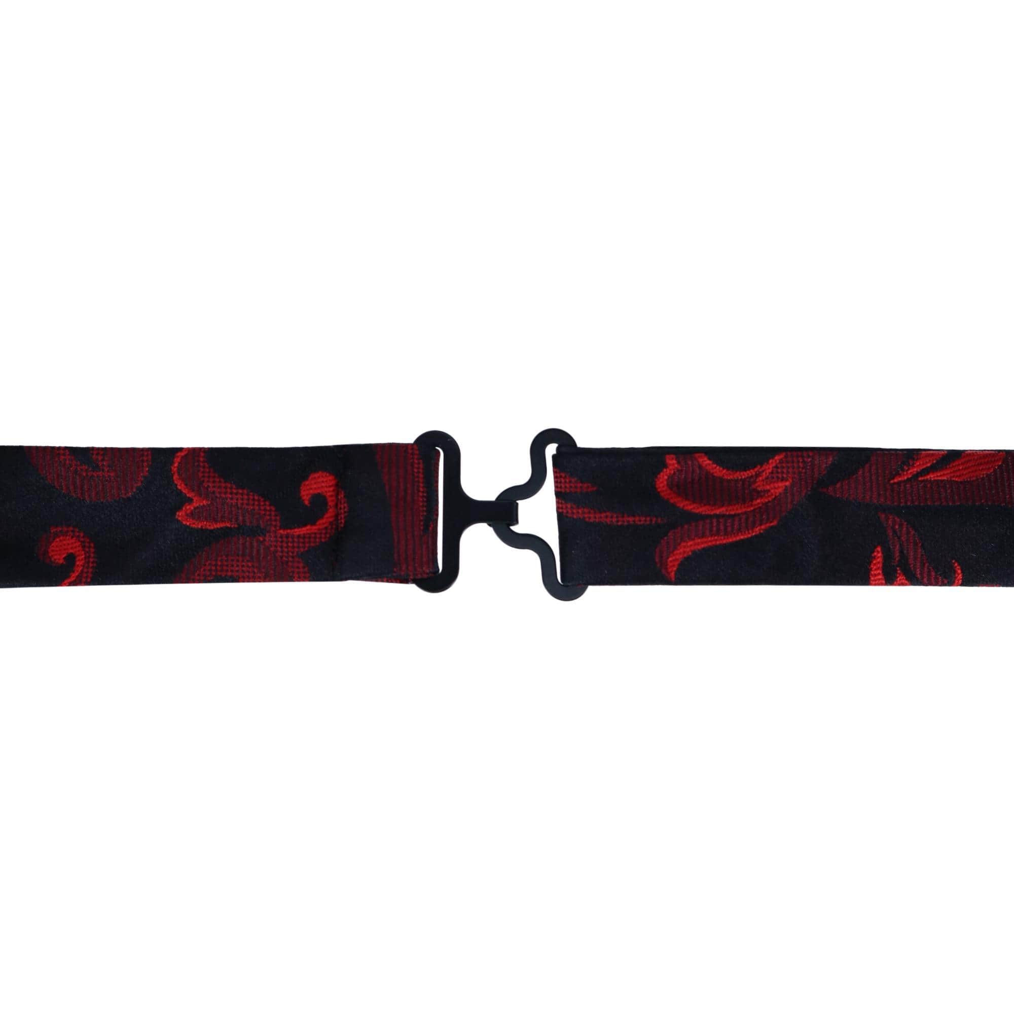 Christian the Romantic Brocade Silk Bow Tie - Red