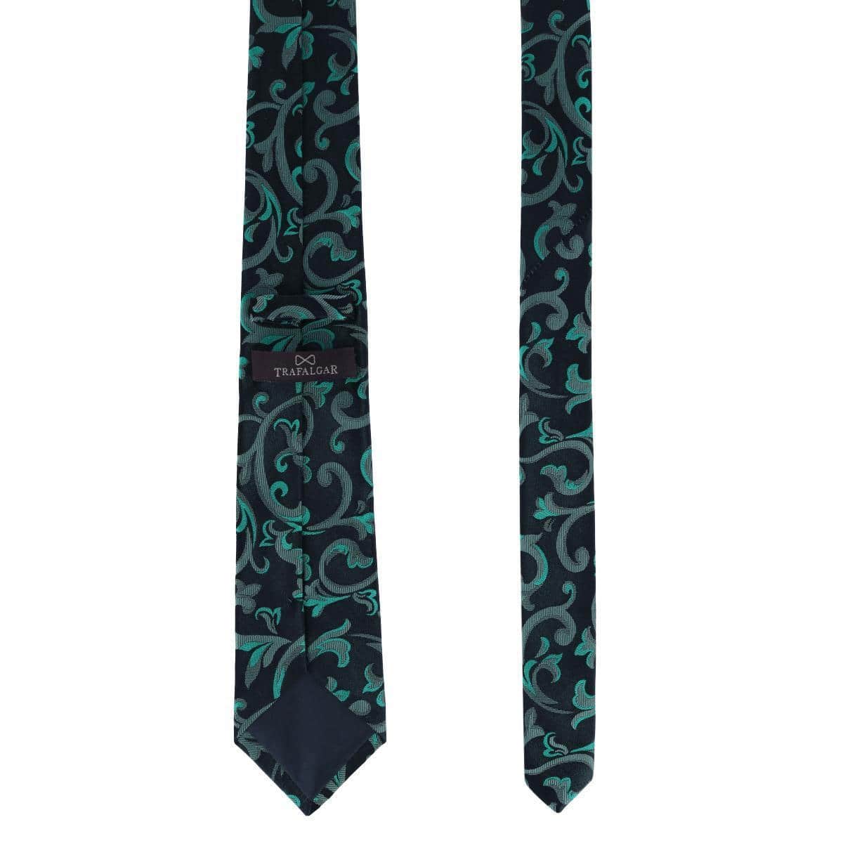 Christian the Romantic Brocade Silk Necktie - Green