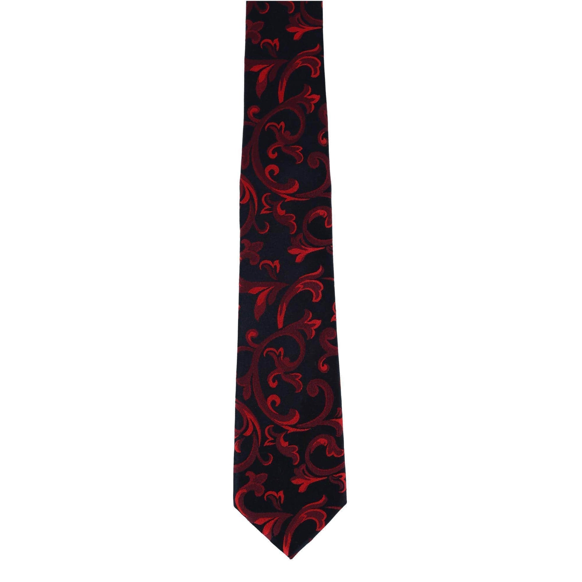 Christian the Romantic Brocade Silk Necktie - Red