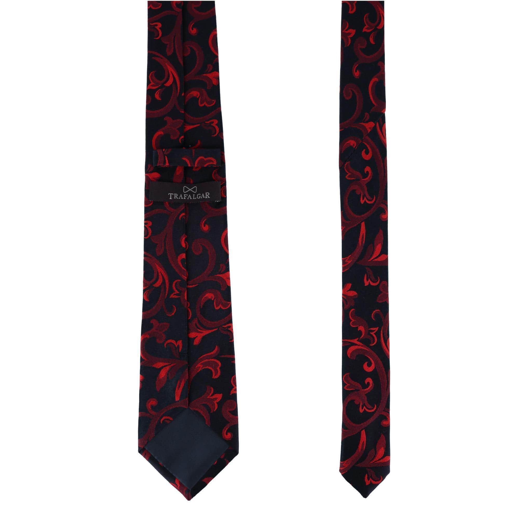 Christian the Romantic Brocade Silk Necktie - Red