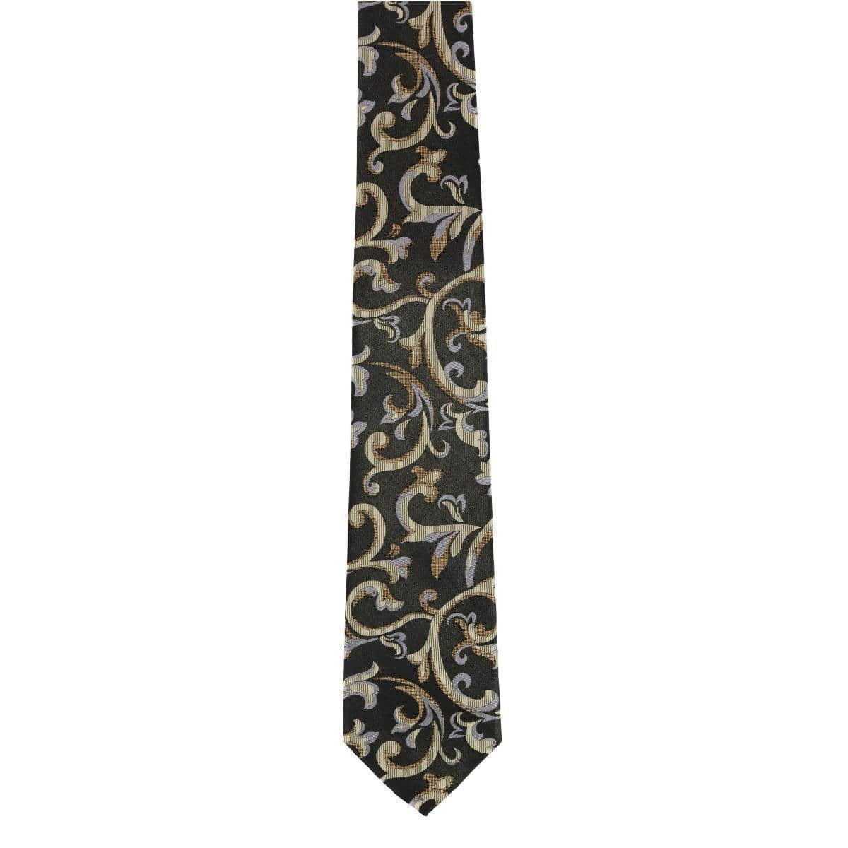 Christian the Romantic Brocade Silk Necktie - Yellow