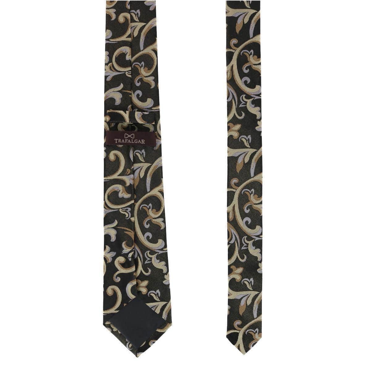 Christian the Romantic Brocade Silk Necktie - Yellow
