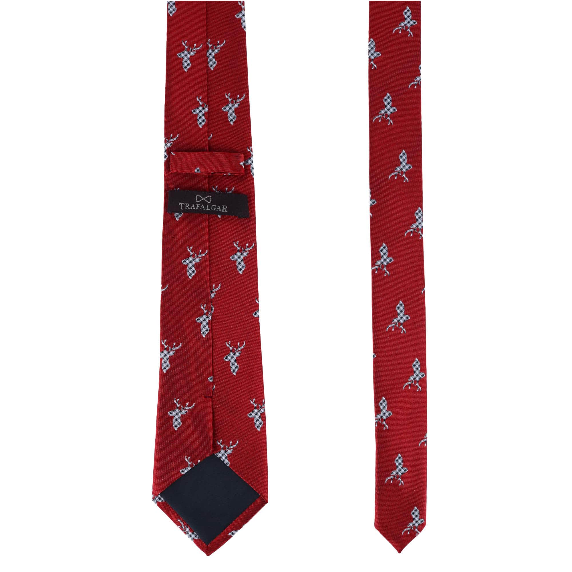 Comet the Reindeer Novelty Silk Necktie - Red
