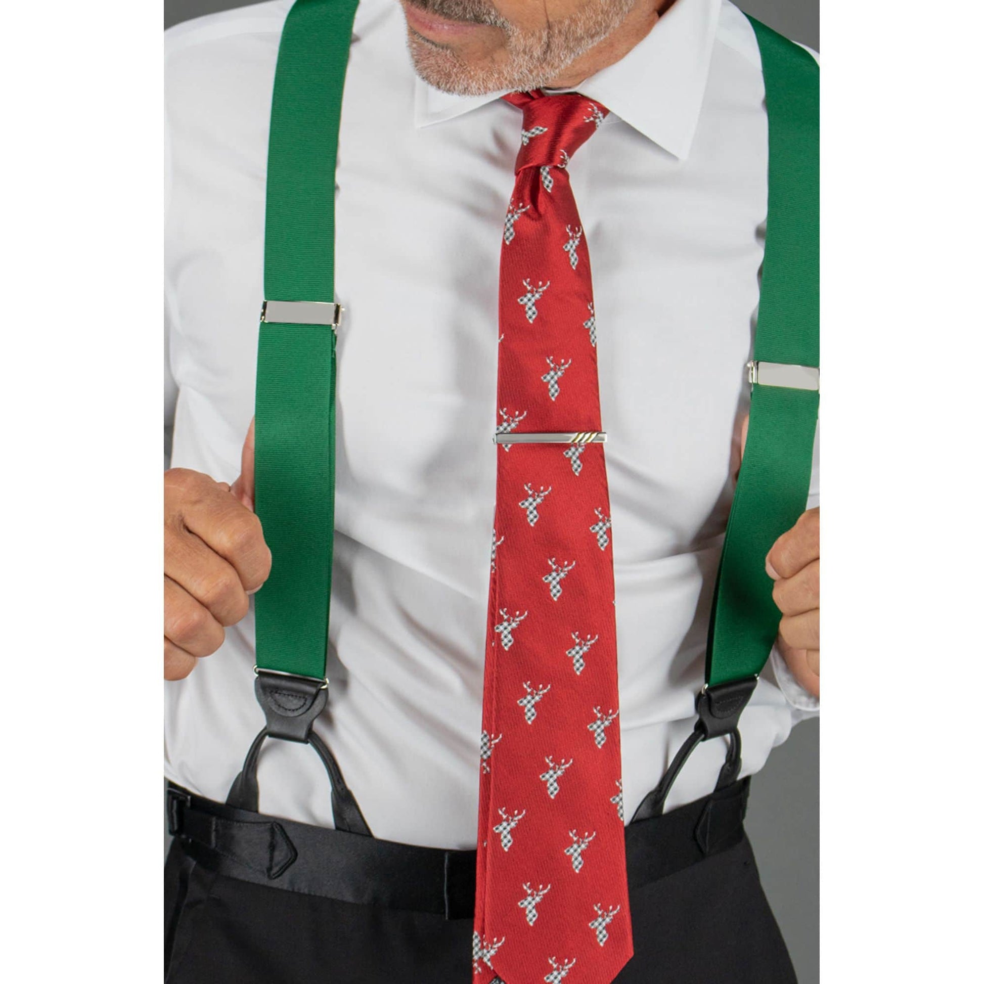 Comet the Reindeer Novelty Silk Necktie - Red